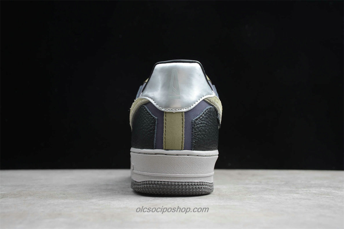 Férfi Nike Air Force 1 07 Fekete/Lila/Khaki Cipők (CQ1087 001)