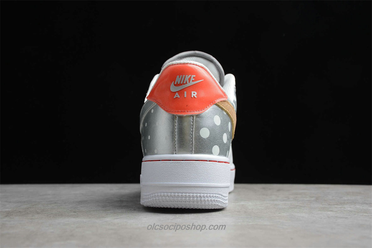 Nike Air Force 1 07 PRM 2 Fehér/Ezüst/Narancs Cipők (CT3437 100)