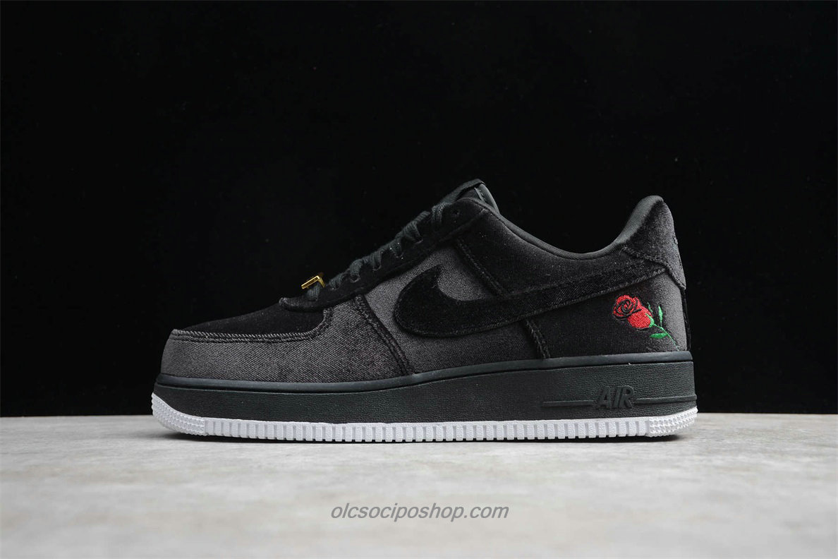 Nike Air Force 1 07 QS Fekete/Szürke Cipők (AH8462 003)