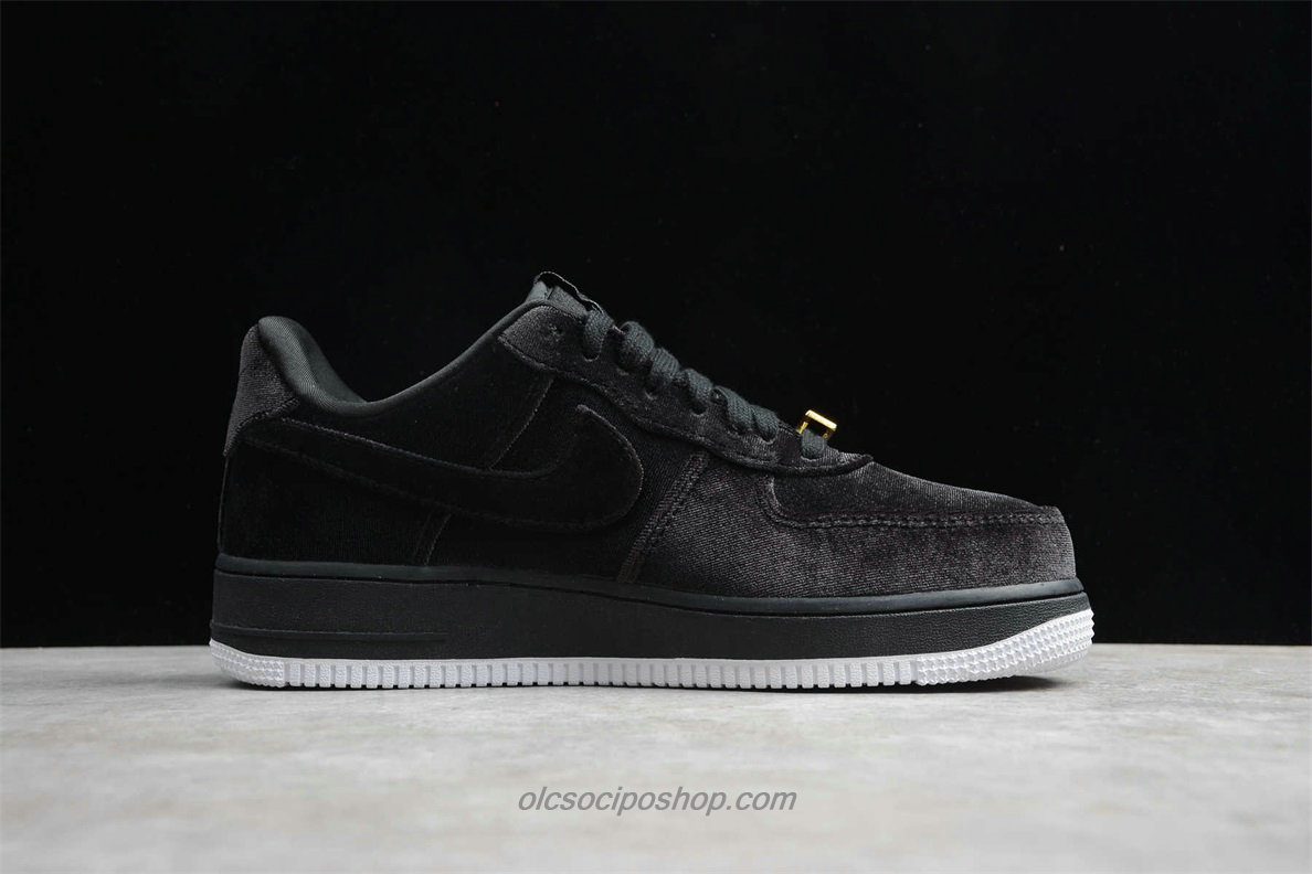 Nike Air Force 1 07 QS Fekete/Szürke Cipők (AH8462 003)