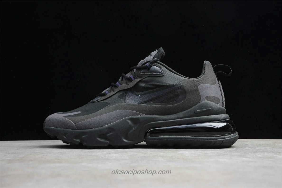 Férfi Nike Air Max 270 React Fekete/Sötétszürke Cipők (AO4971 003)