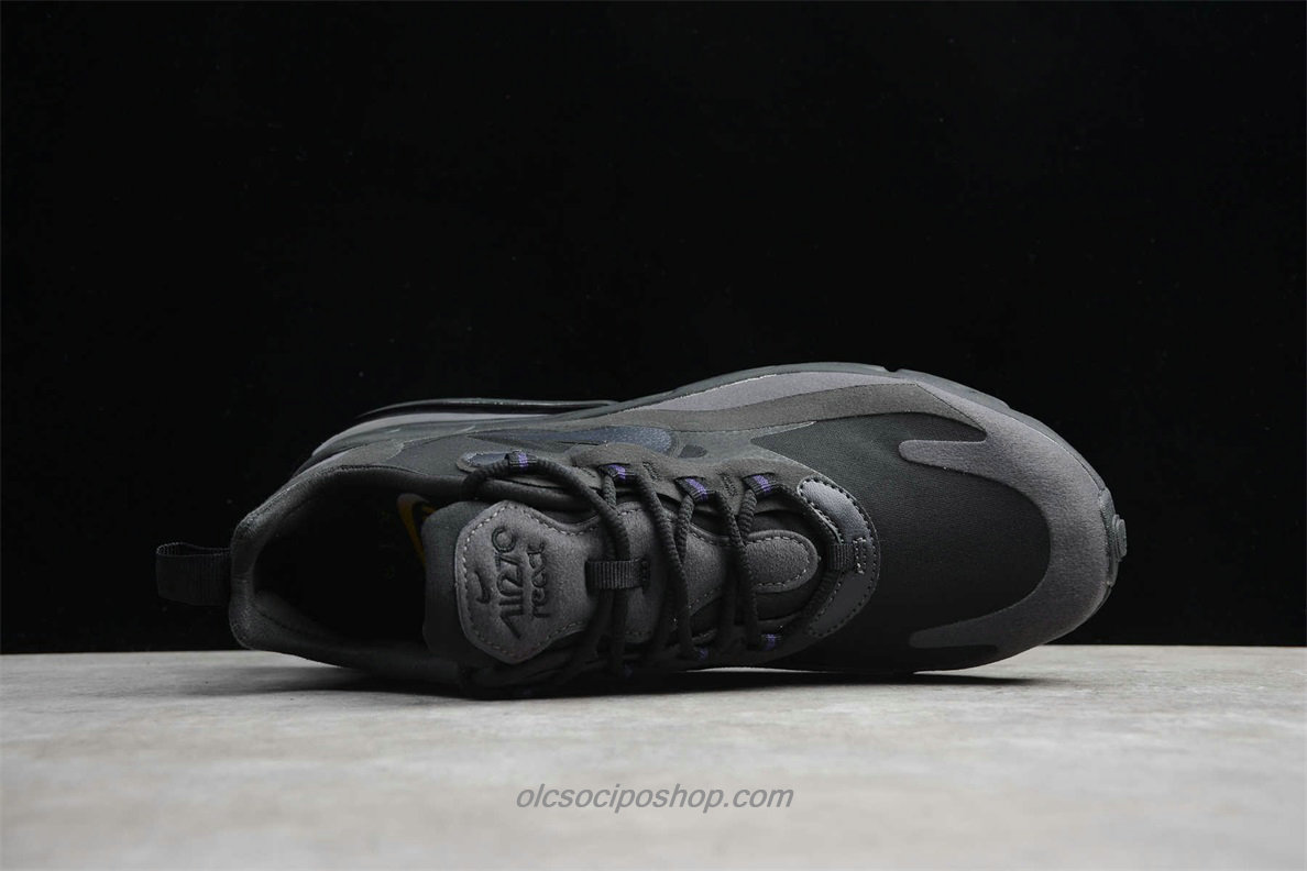 Férfi Nike Air Max 270 React Fekete/Sötétszürke Cipők (AO4971 003)