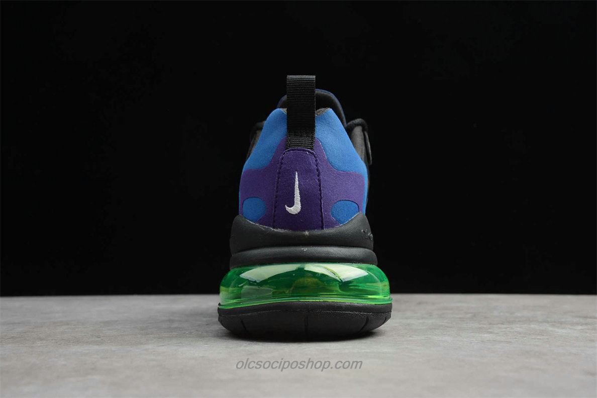 Férfi Nike Air Max 270 React Fekete/Kék/Lila Cipők (AO4971 005)