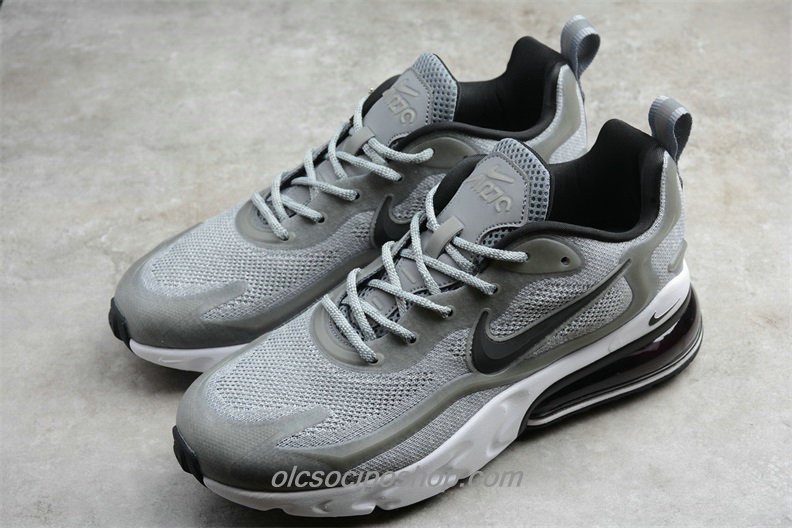 Férfi Nike Air Max 270 React Szürke/Fehér/Fekete Cipők (AO4971 104)