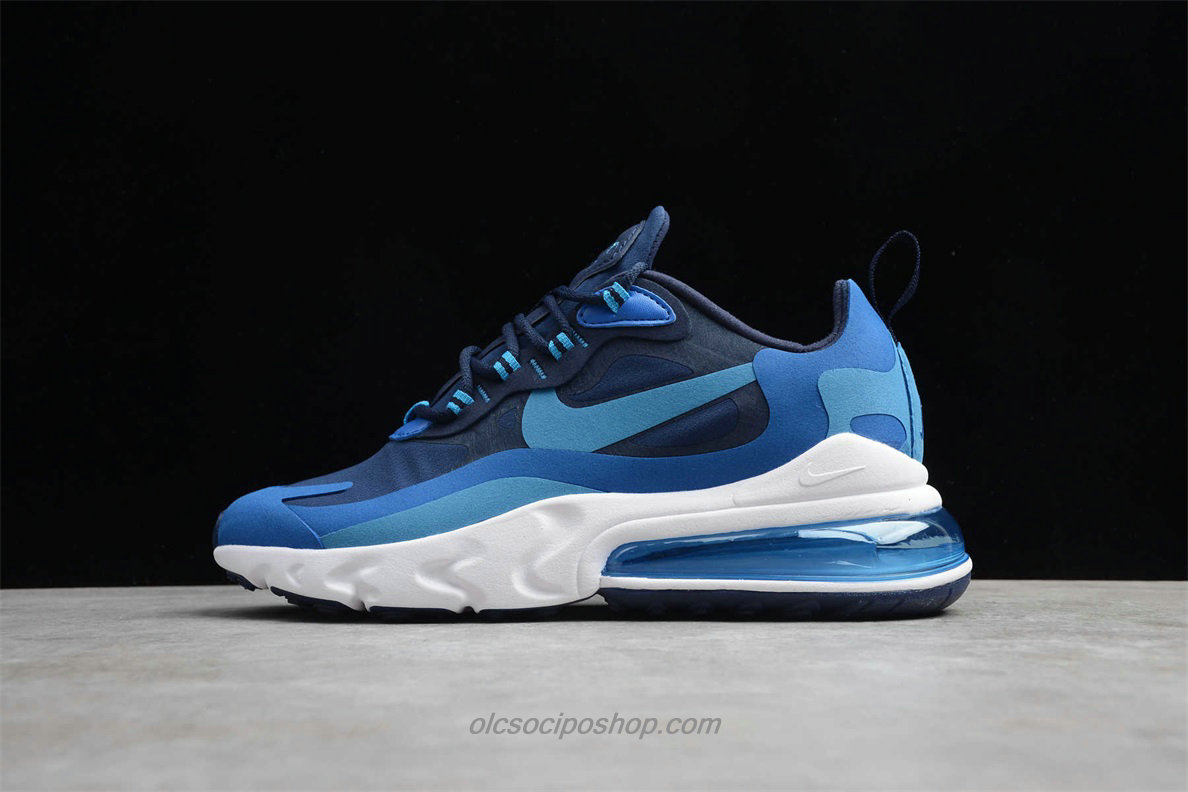 Férfi Nike Air Max 270 React Kék/Fehér Cipők (AO4971 400)