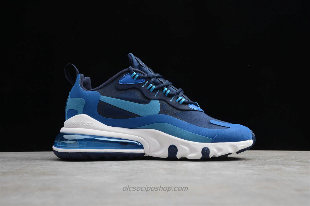 Férfi Nike Air Max 270 React Kék/Fehér Cipők (AO4971 400)