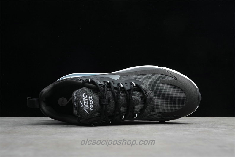 Férfi Nike Air Max 270 React Fekete/Fehér/Ezüst Cipők (CQ4598 071)