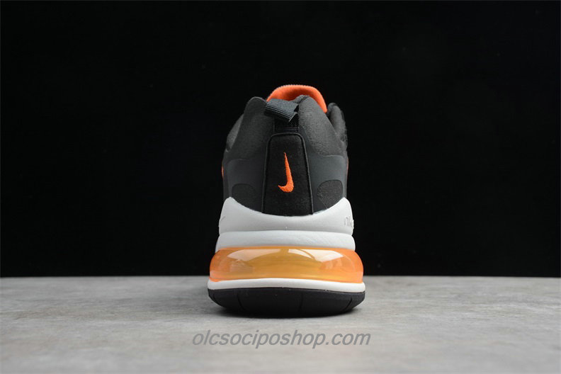 Férfi Nike Air Max 270 React Fekete/Ezüst/Narancs Cipők (CQ4598 084)