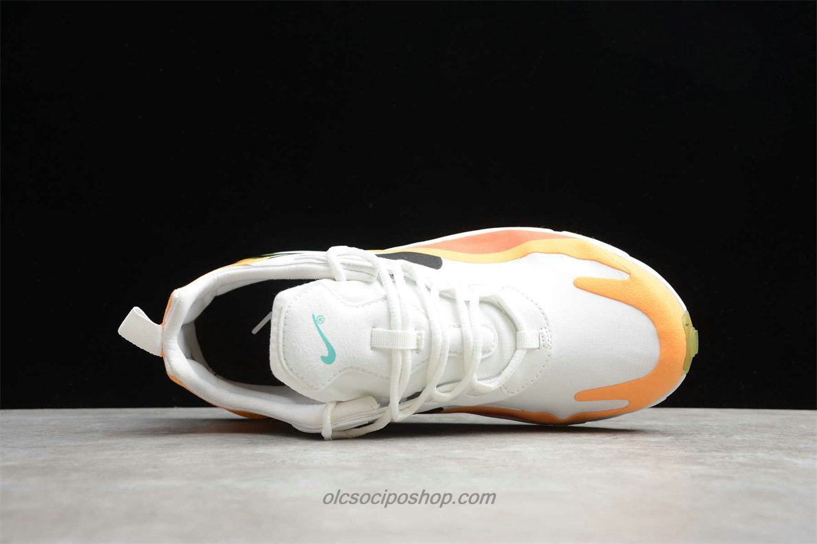 Nike Air Max 270 React Fehér/Sárga/Narancs Cipők (AO4971 005)