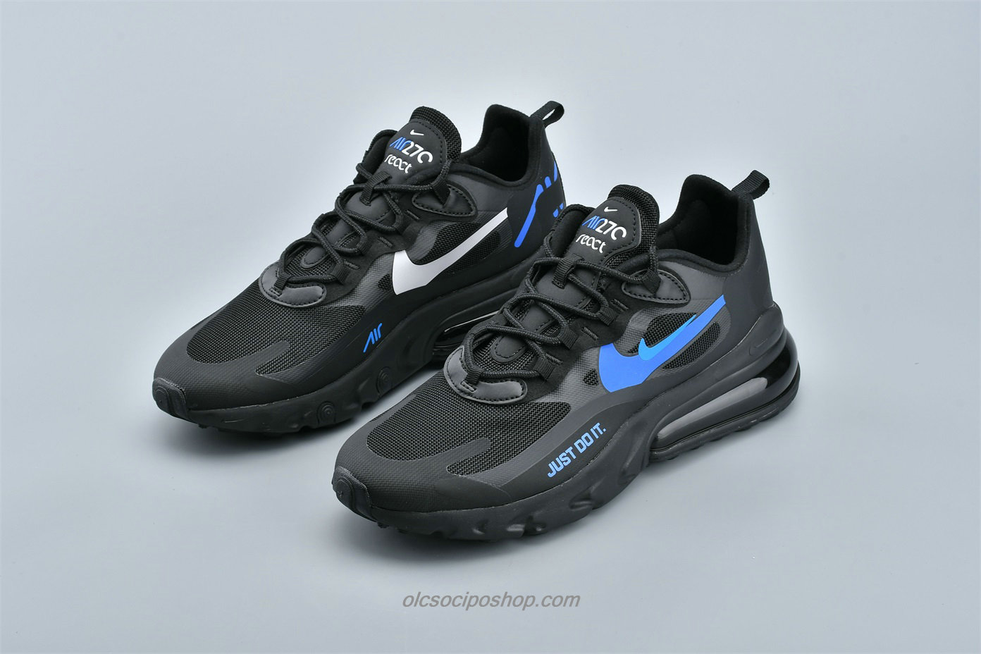 Nike Air Max 270 React Fekete/Kék Cipők (CT2203 001)