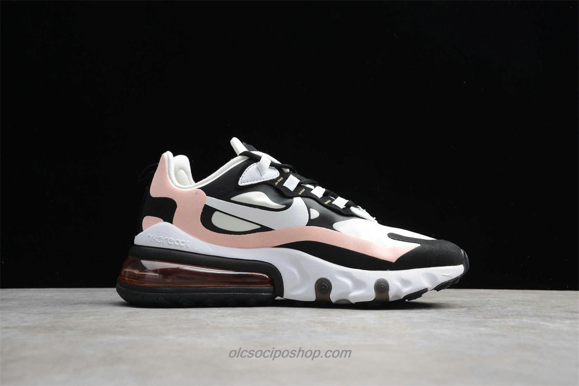 Női Nike Air Max 270 React Fekete/Fehér/Rózsaszín Cipők (AT6174 005)
