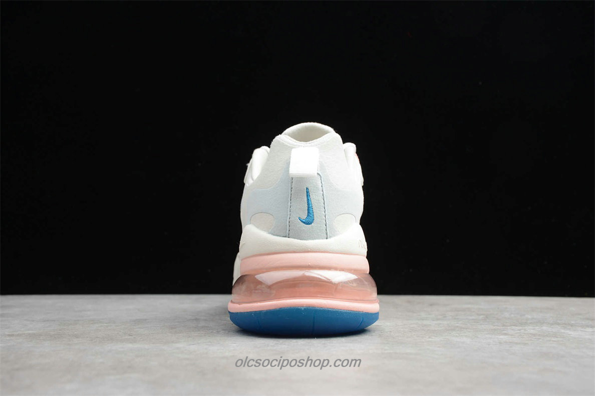 Női Nike Air Max 270 React Krém/Rózsaszín Cipők (AT6174 100)