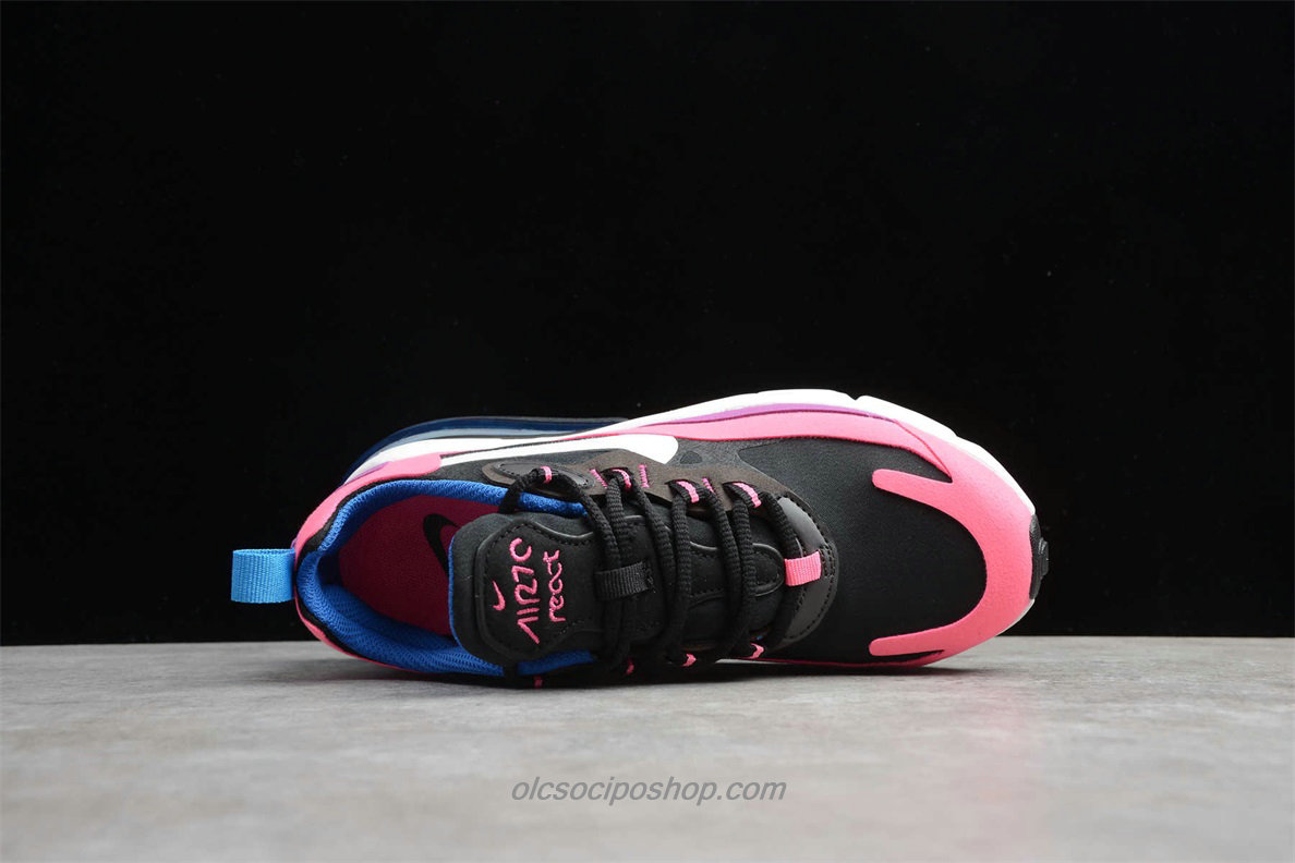 Női Nike Air Max 270 React Fekete/Rózsaszín/Lila/Fehér Cipők (BQ0101 001)
