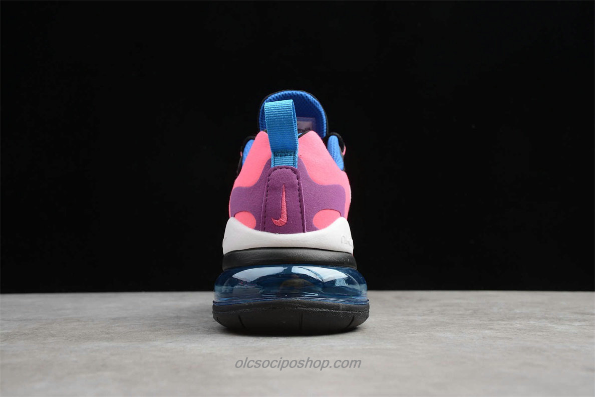 Női Nike Air Max 270 React Fekete/Rózsaszín/Lila/Fehér Cipők (BQ0101 001)