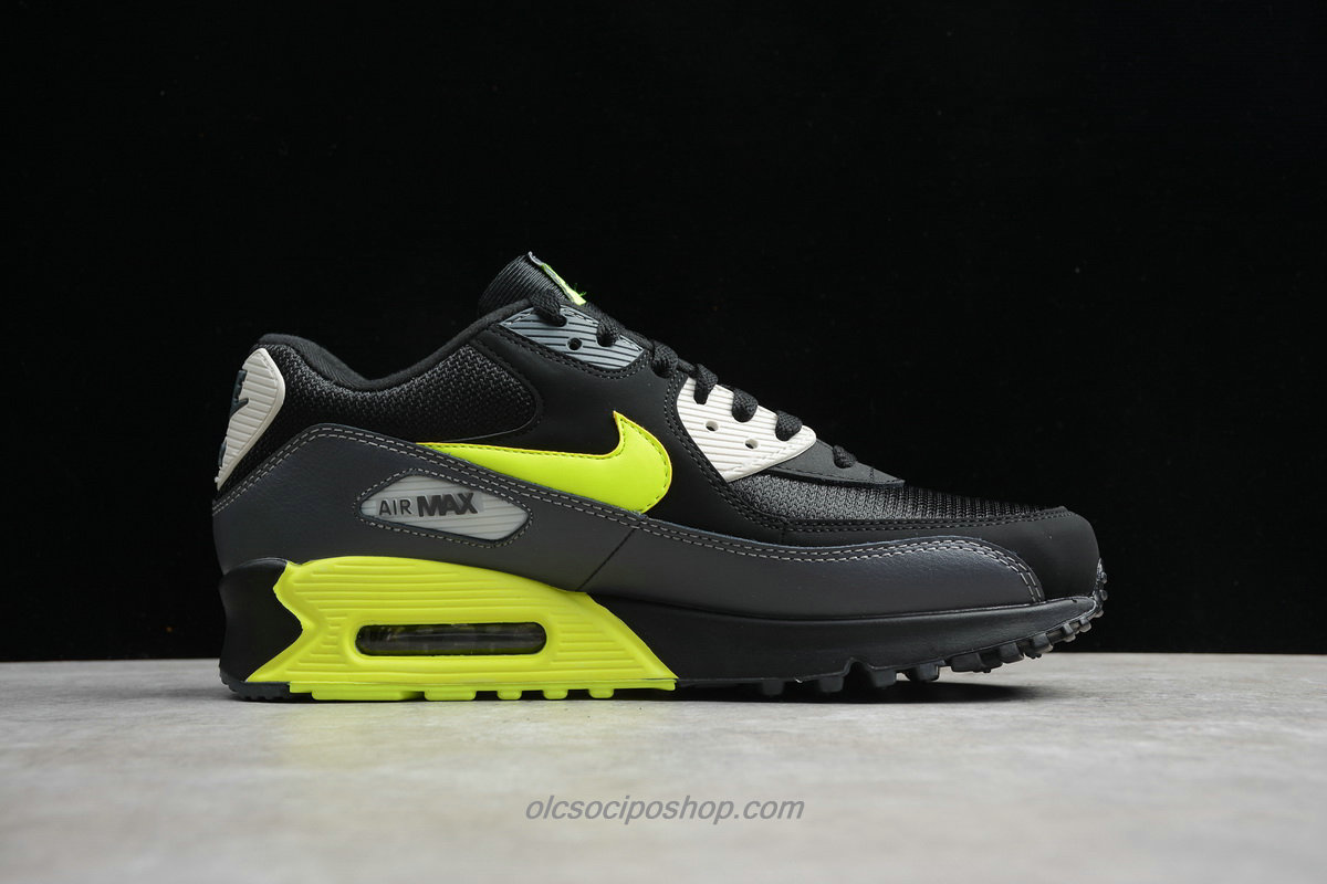 Férfi Nike Air Max 90 Essential Fekete/Zöld Cipők (AJ1285 015)