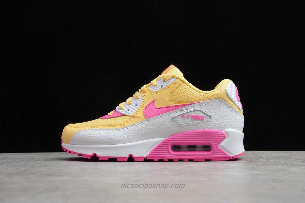 Női Nike Air Max 90 Sárga/Világos szürke/Rózsaszín Cipők (325213 702)