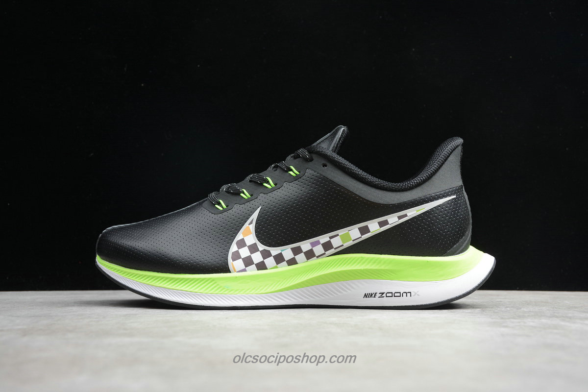 Férfi Nike Air Zoom Pegasus 35 Turbo Fekete/Zöld/Szürke/Fehér Cipők (BQ3290 300)
