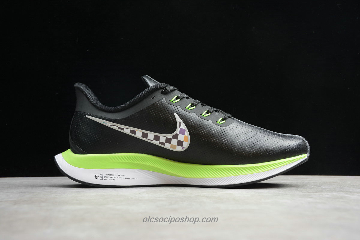 Férfi Nike Air Zoom Pegasus 35 Turbo Fekete/Zöld/Szürke/Fehér Cipők (BQ3290 300)