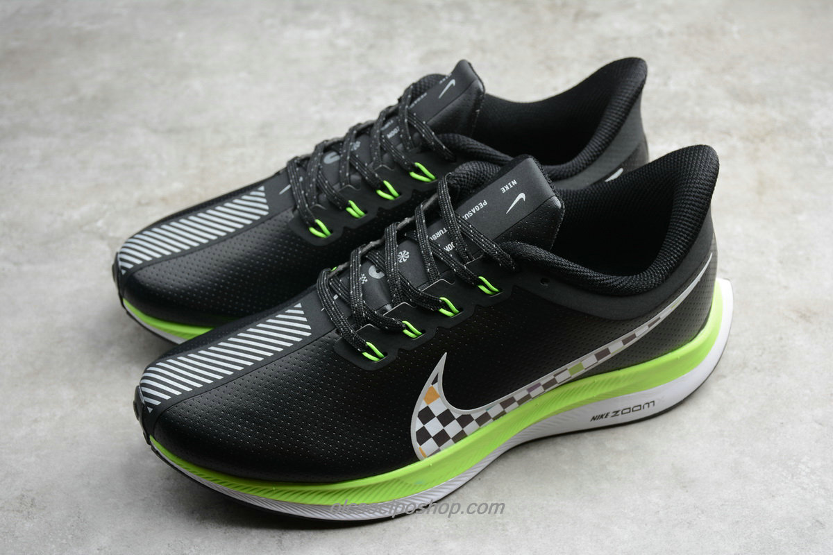 Férfi Nike Air Zoom Pegasus 35 Turbo Fekete/Zöld/Szürke/Fehér Cipők (BQ3290 300)
