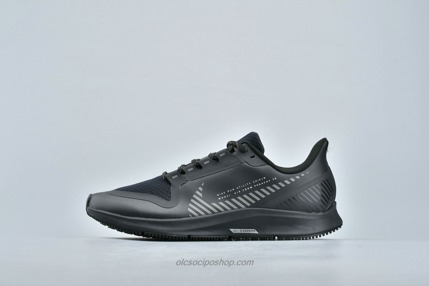 Férfi Nike Air Zoom Pegasus 36 Shield Fekete/Szürke Cipők (AQ8005 001)