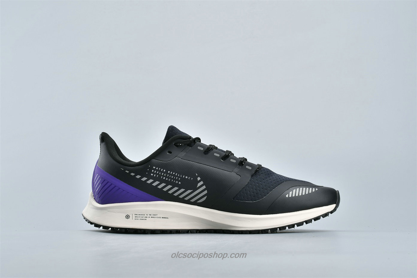 Férfi Nike Air Zoom Pegasus 36 Shield Fekete/Fehér/Kék Cipők (AQ8005 002)
