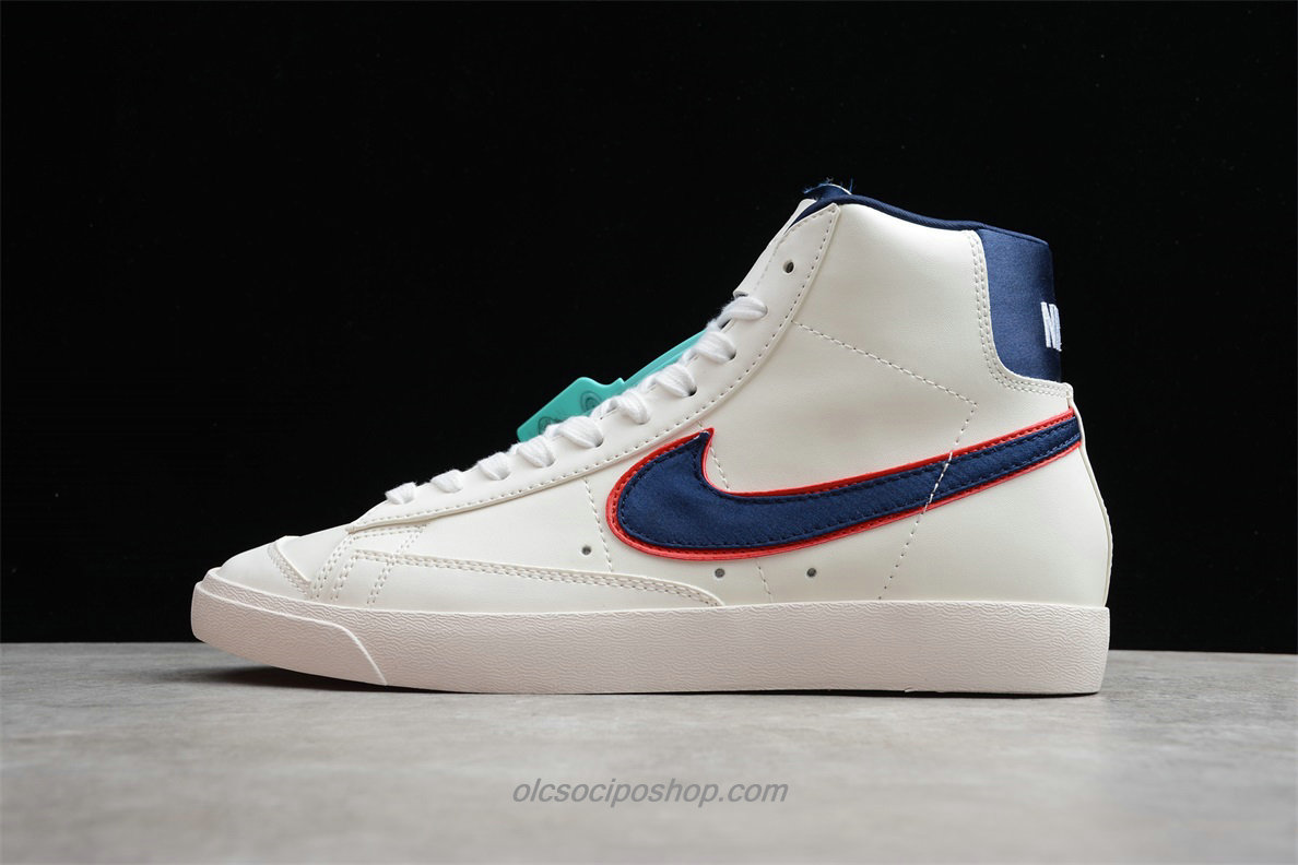 Nike Blazer MID 77 Fehér/Sötétkék/Piros Cipők (CD9318 100)