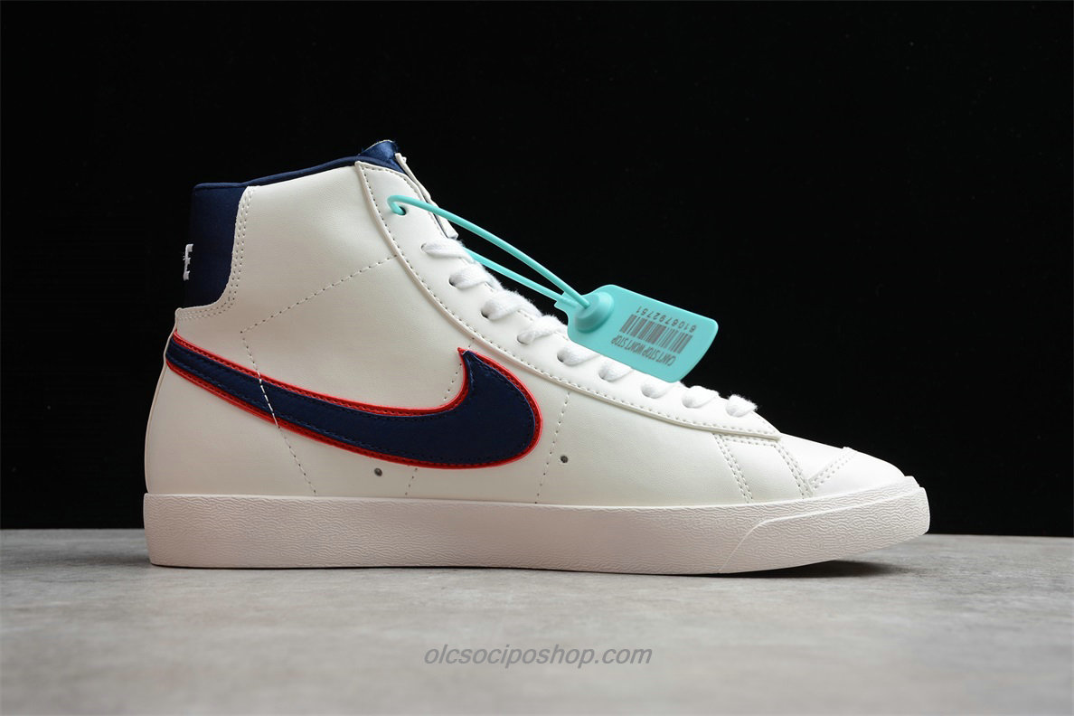 Nike Blazer MID 77 Fehér/Sötétkék/Piros Cipők (CD9318 100)