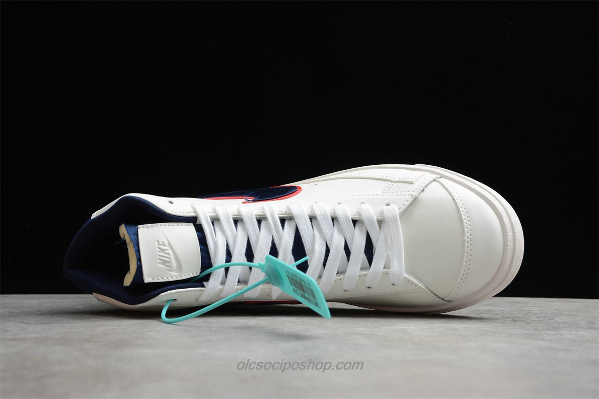 Nike Blazer MID 77 Fehér/Sötétkék/Piros Cipők (CD9318 100)