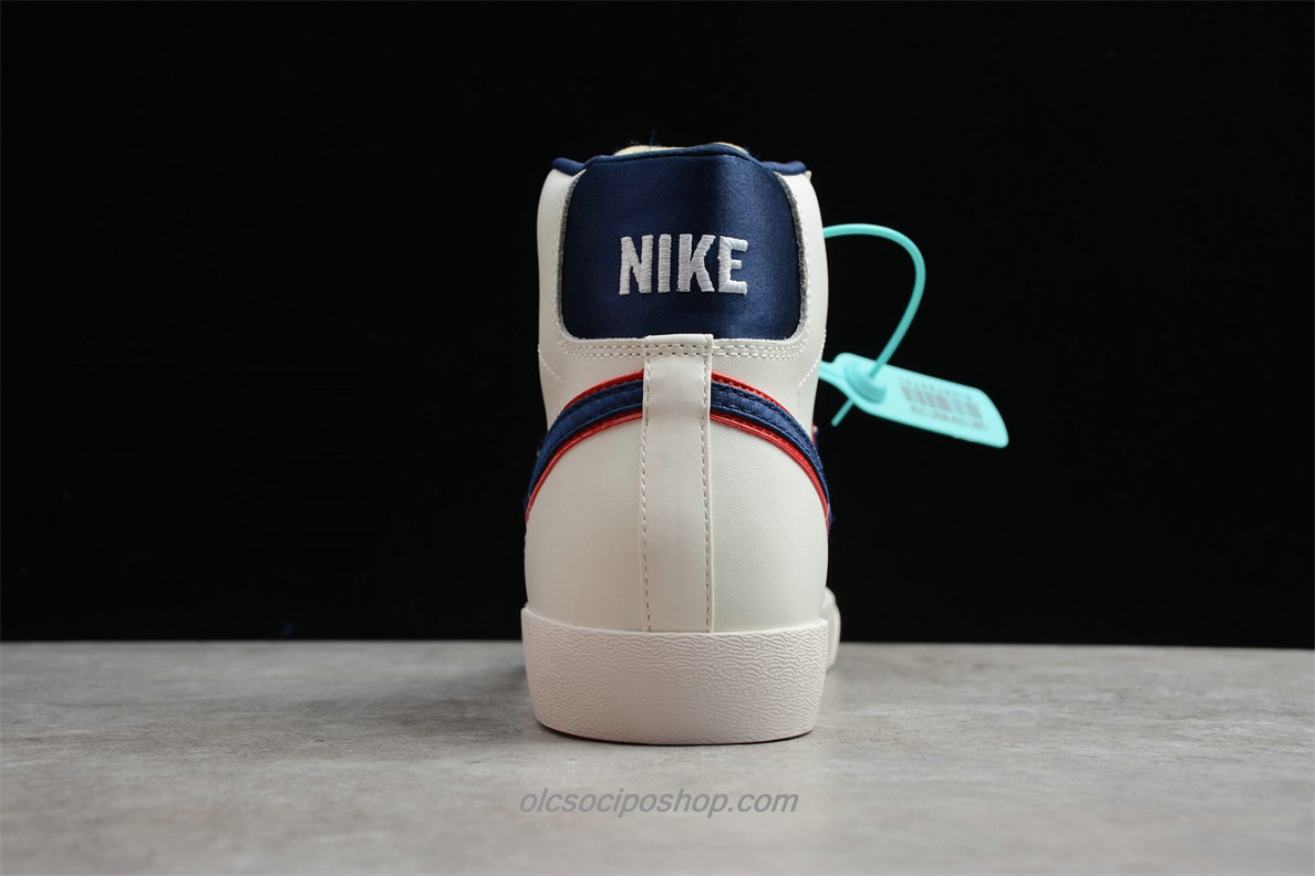 Nike Blazer MID 77 Fehér/Sötétkék/Piros Cipők (CD9318 100)