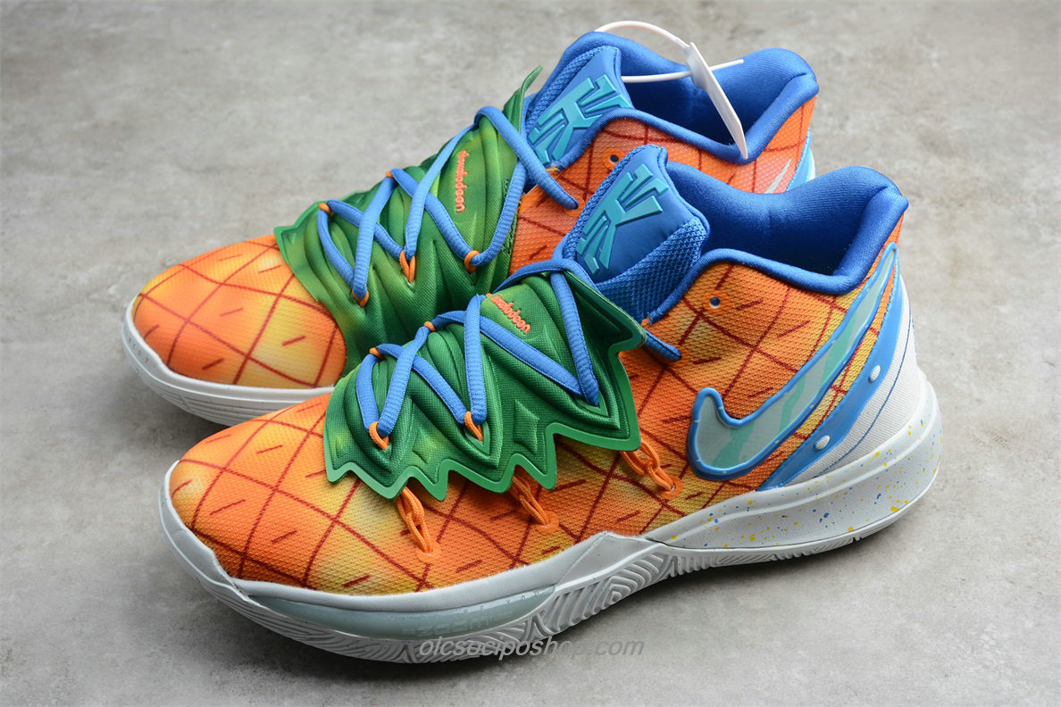 Férfi Nike Kyrie 5 SBSP EP Narancs/Kék/Zöld/Fehér Cipők (CJ6950 800)