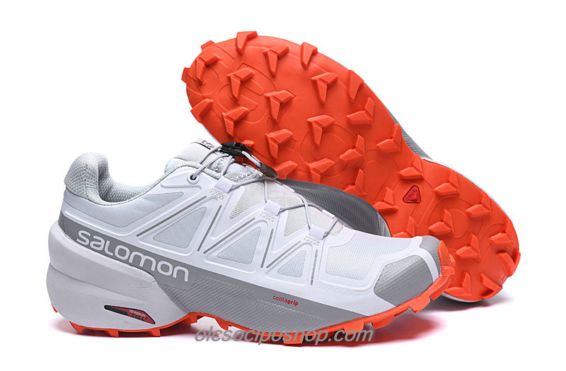 Férfi Salomon Speedcross 5 Fehér/Szürke/Piros Cipők