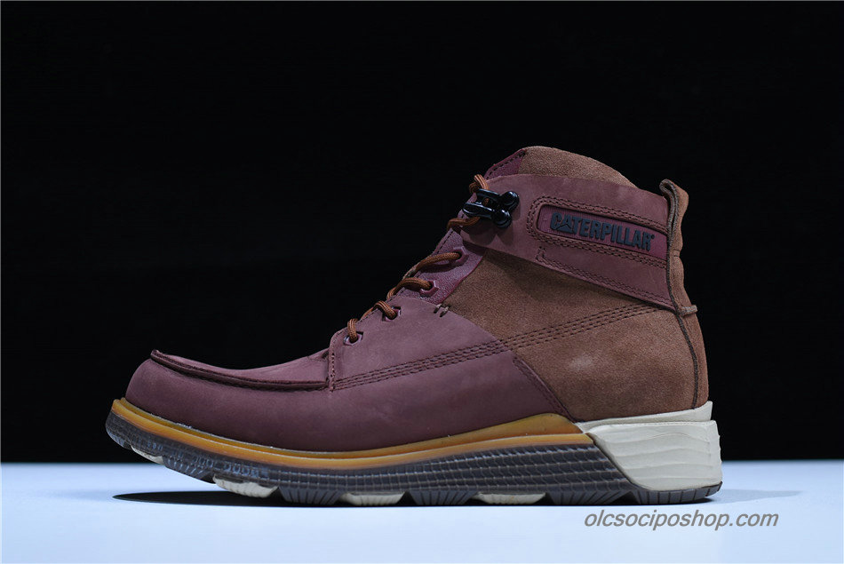 Férfi Caterpillar Quark Gang High Waterproof Bordeaux/Kávé Csizmák (P722995)