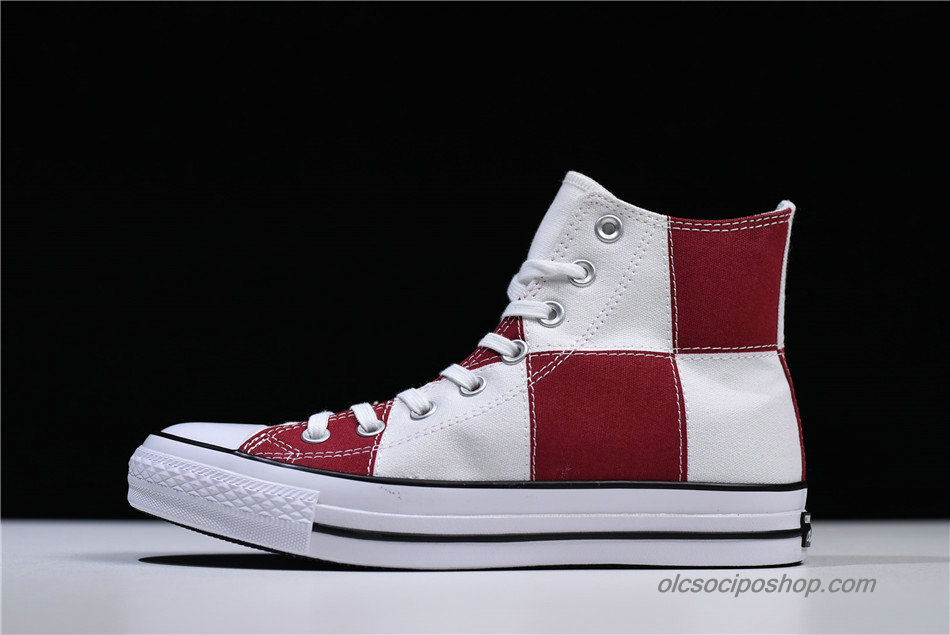 Converse All Star 100 Ichimatsu HI Fehér/Sötét vörös Cipők (1CK945)