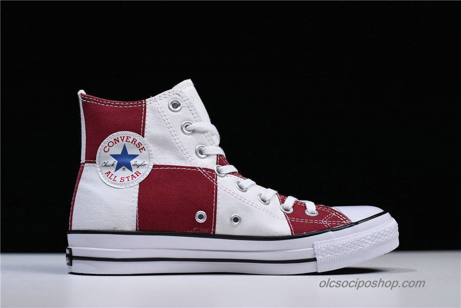 Converse All Star 100 Ichimatsu HI Fehér/Sötét vörös Cipők (1CK945)