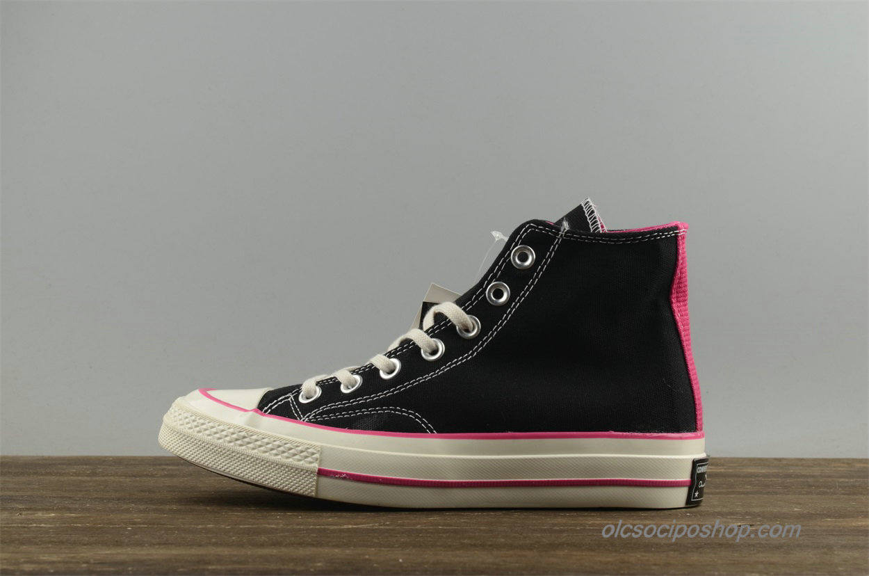 Női Converse Chuck Taylor All Star 1970s HI Fekete/Rózsaszín Cipők (149445C)