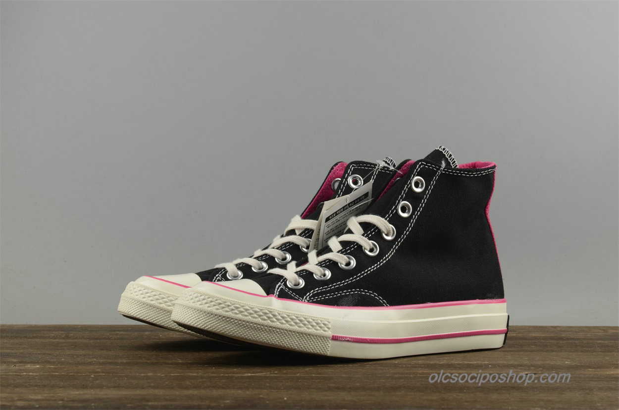 Női Converse Chuck Taylor All Star 1970s HI Fekete/Rózsaszín Cipők (149445C)