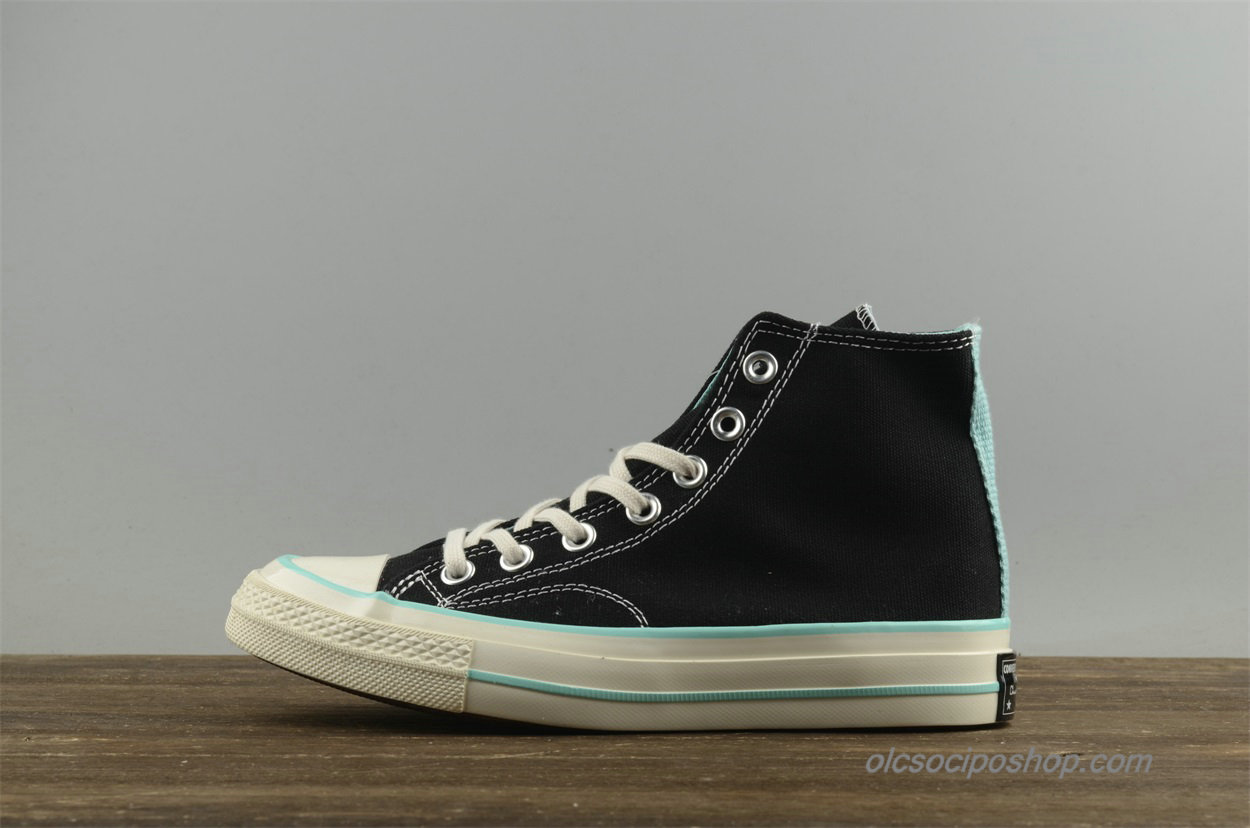 Női Converse Chuck Taylor All Star 1970s HI Fekete/Kék Cipők (157563C)