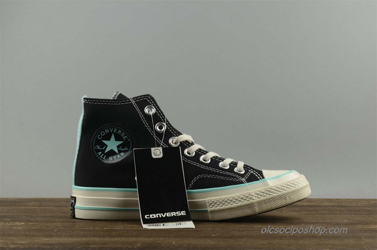 Női Converse Chuck Taylor All Star 1970s HI Fekete/Kék Cipők (157563C)