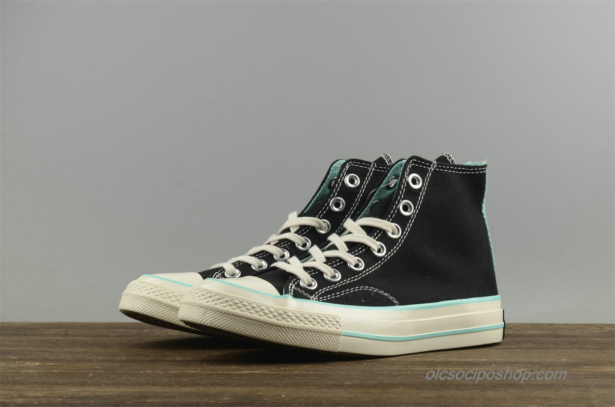 Női Converse Chuck Taylor All Star 1970s HI Fekete/Kék Cipők (157563C)