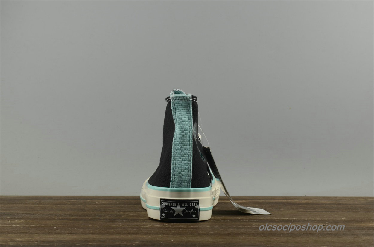 Női Converse Chuck Taylor All Star 1970s HI Fekete/Kék Cipők (157563C)