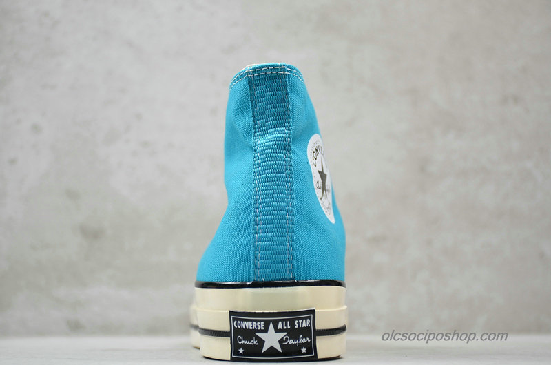 Converse Chuck Taylor All Star 1970s HI Plaid Teal Világoskék Cipők (162365C)