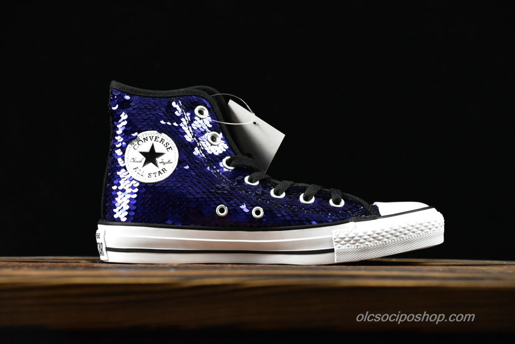 Converse Chuck Taylor All Star 1970s HI Sequin Lila/Fehér Cipők