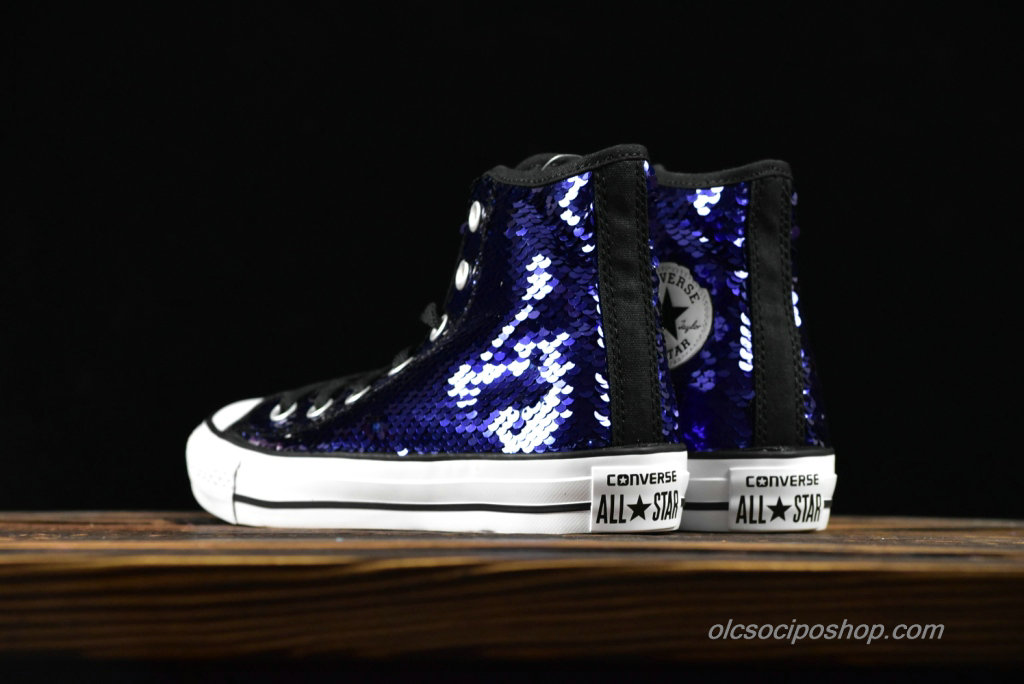 Converse Chuck Taylor All Star 1970s HI Sequin Lila/Fehér Cipők