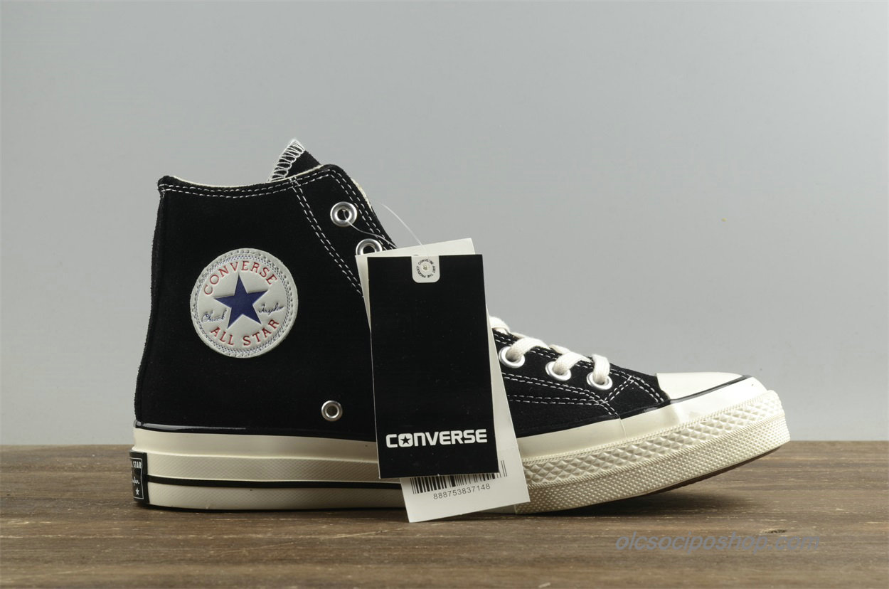 Converse Chuck Taylor All Star 1970s HI Suede Fekete/Fehér Cipők (157453C)