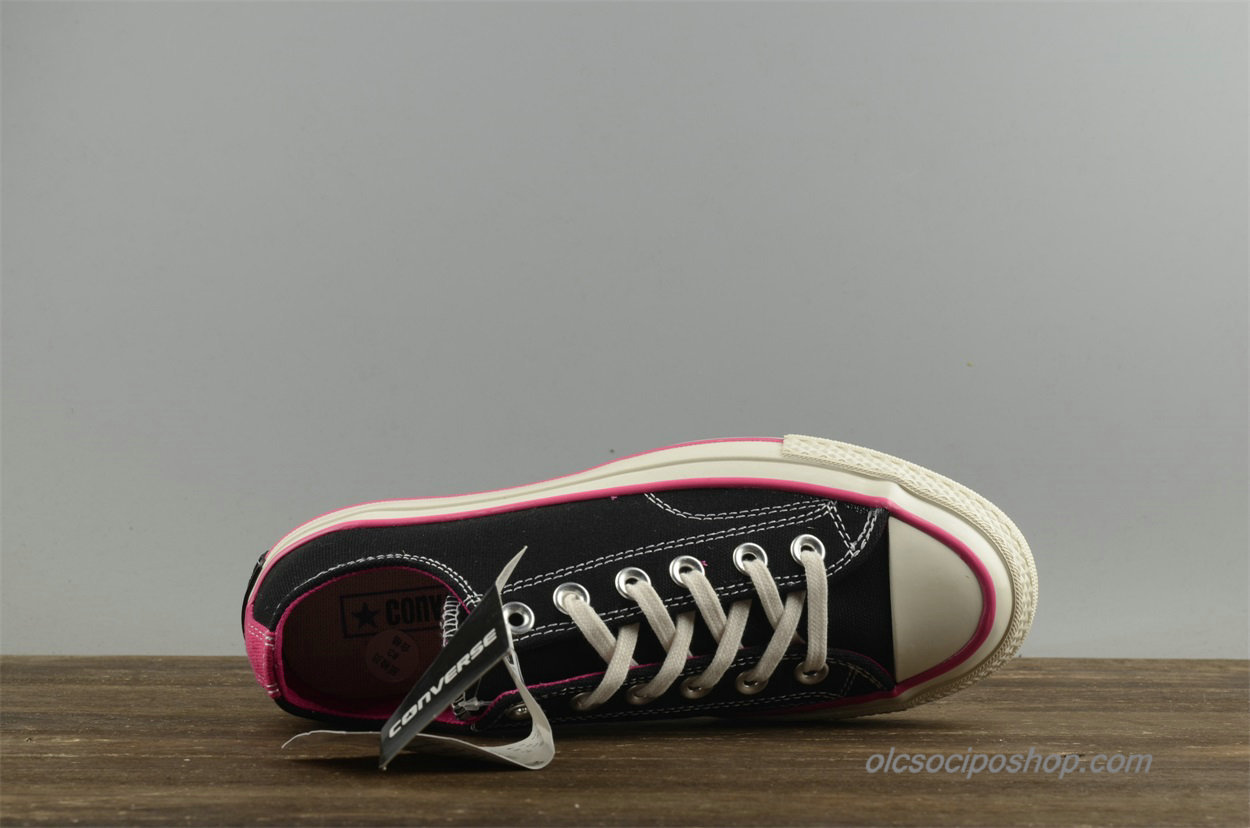 Női Converse Chuck Taylor All Star 1970s Low Fekete/Rózsaszín Cipők (157561C)