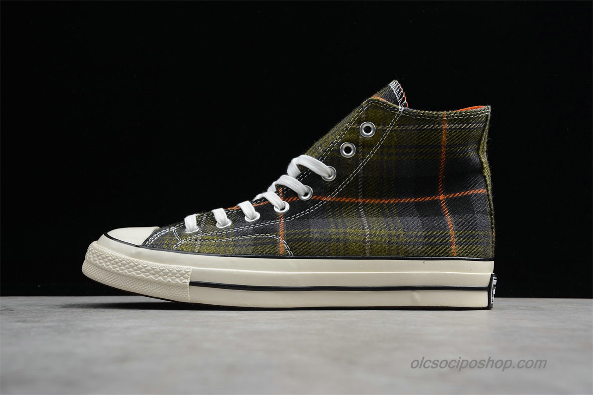 Converse Chuck Taylor All Star 70 HI Olajbogyó/Plaid Cipők (162404C)