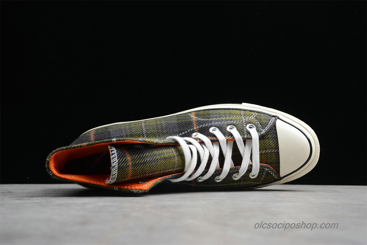 Converse Chuck Taylor All Star 70 HI Olajbogyó/Plaid Cipők (162404C)