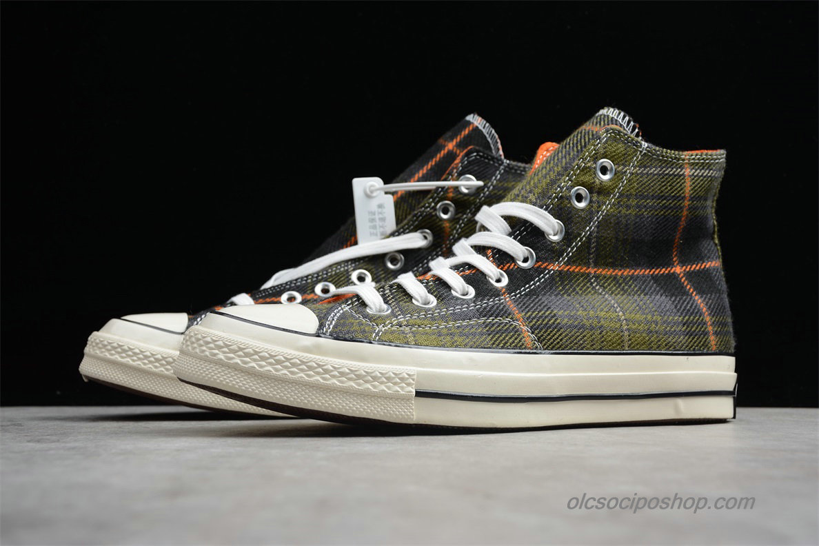 Converse Chuck Taylor All Star 70 HI Olajbogyó/Plaid Cipők (162404C)