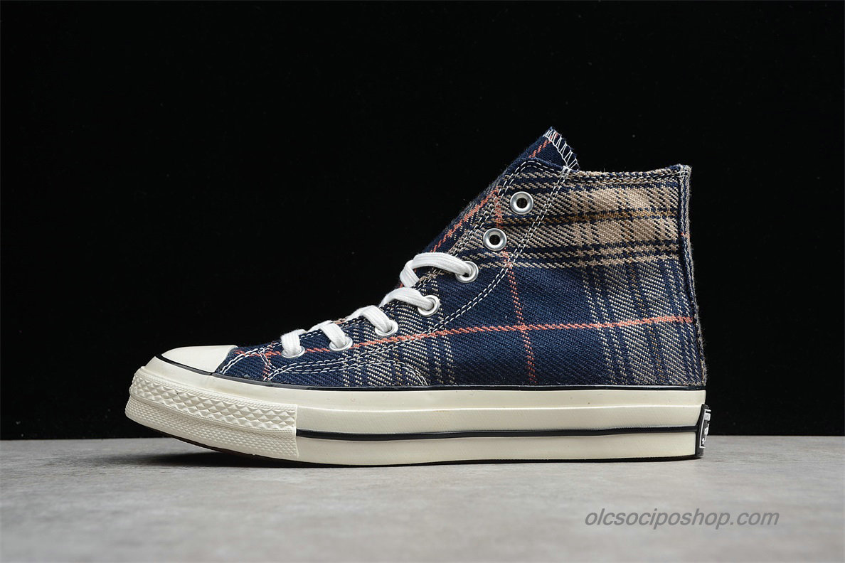 Converse Chuck Taylor All Star 70 HI Sötétkék/Plaid Cipők (162406C)