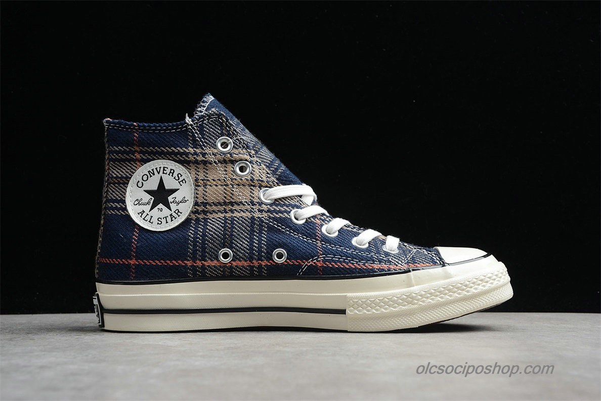 Converse Chuck Taylor All Star 70 HI Sötétkék/Plaid Cipők (162406C)